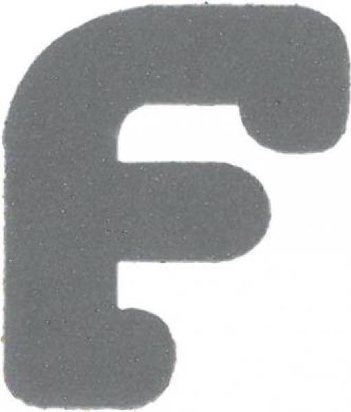 Bügelapplikation Reflex Buchstabe F  30x34mm